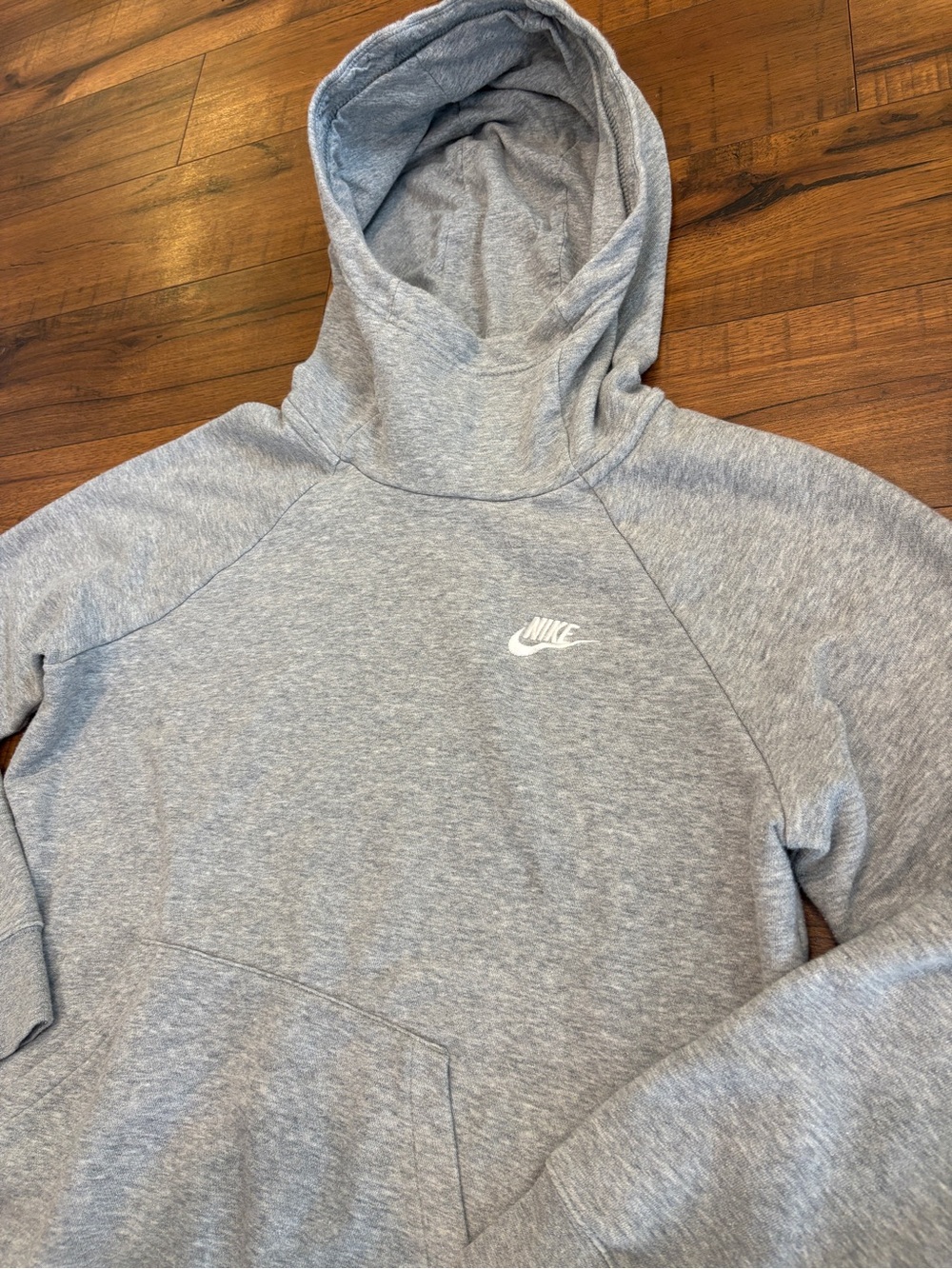 Nike Women's Essential Grey Funnel Neck Fleece Hoodie SZ Medium (BV4116-063)